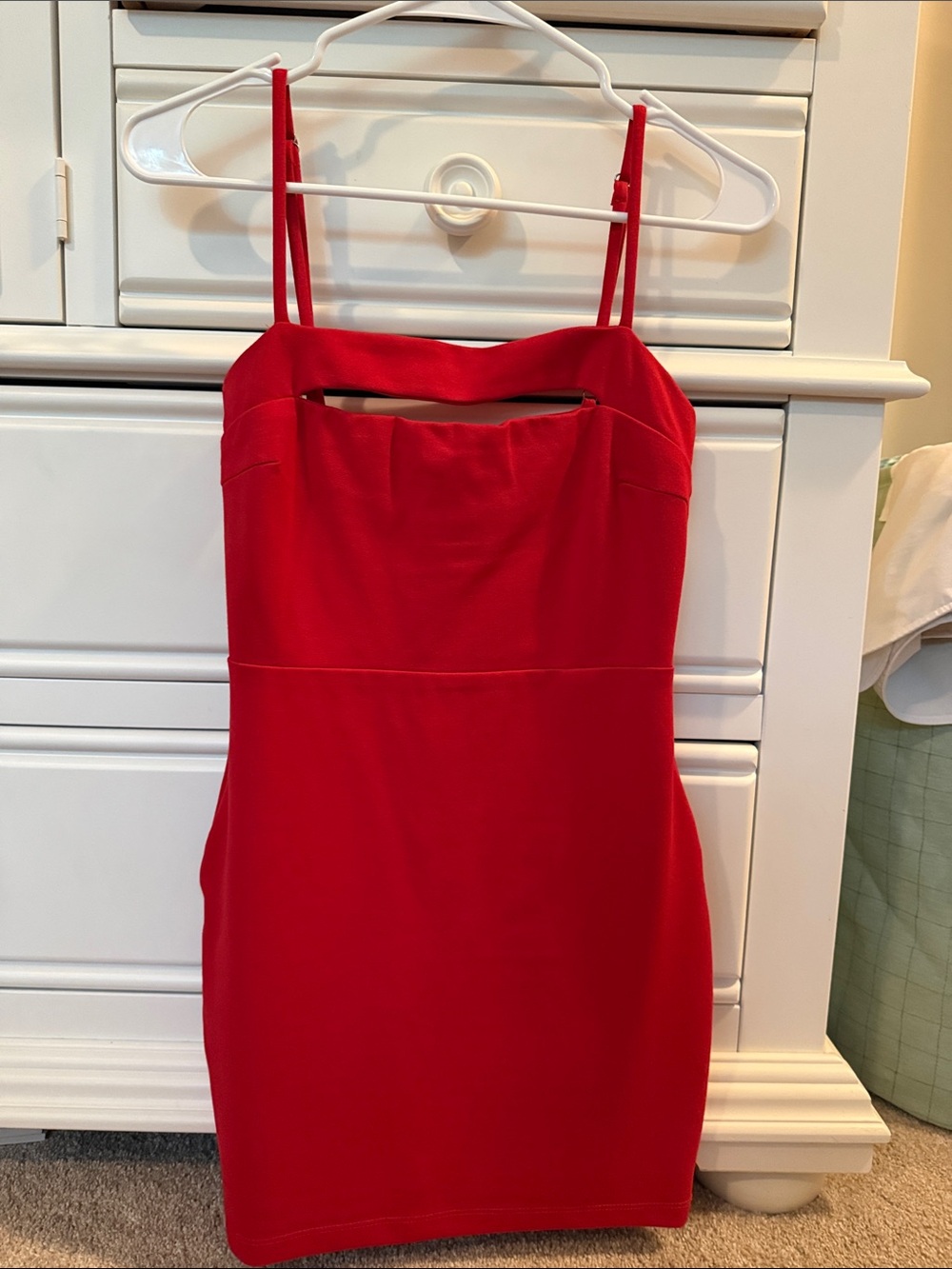 Women's Red Just Me Strappy Mini Dress